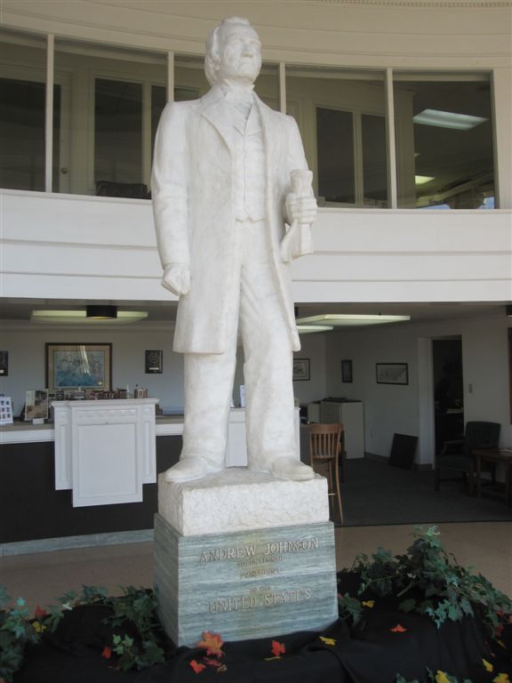 andrew Johnson statue in Greeneville, TN