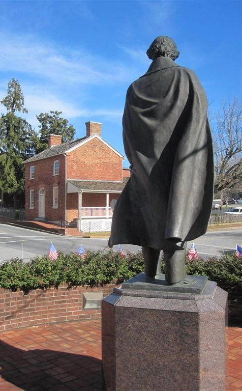 Andrew Johnson statue in Greeneville, Tennessee 