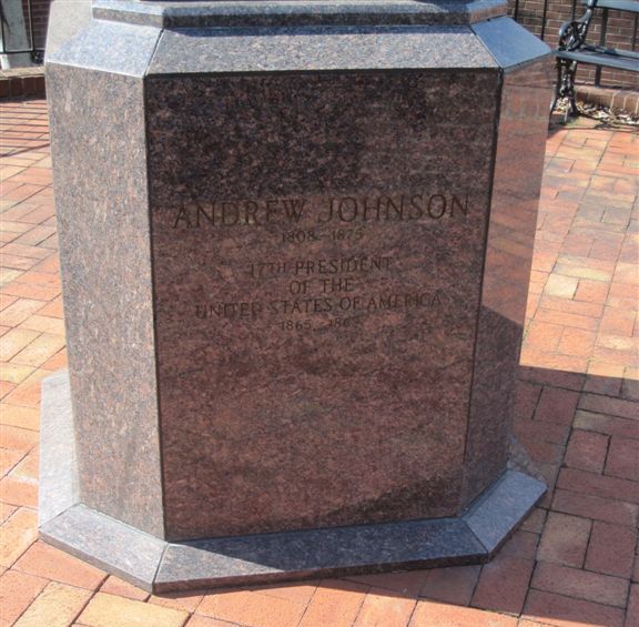Andrew Johnson statue in Greeneville, Tennessee 