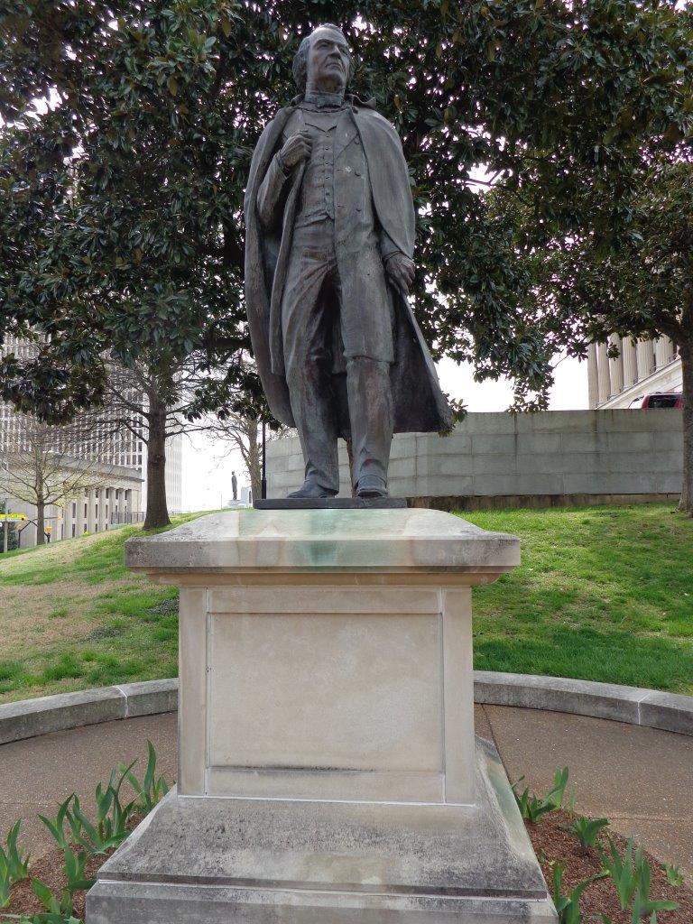 Andrew Johnson statue at the Tennessee state Capitol