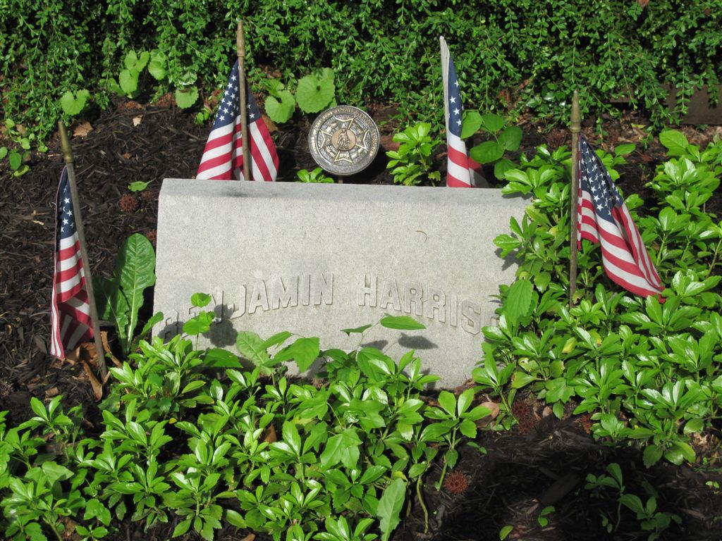 Benjamin Harrison grave stone
