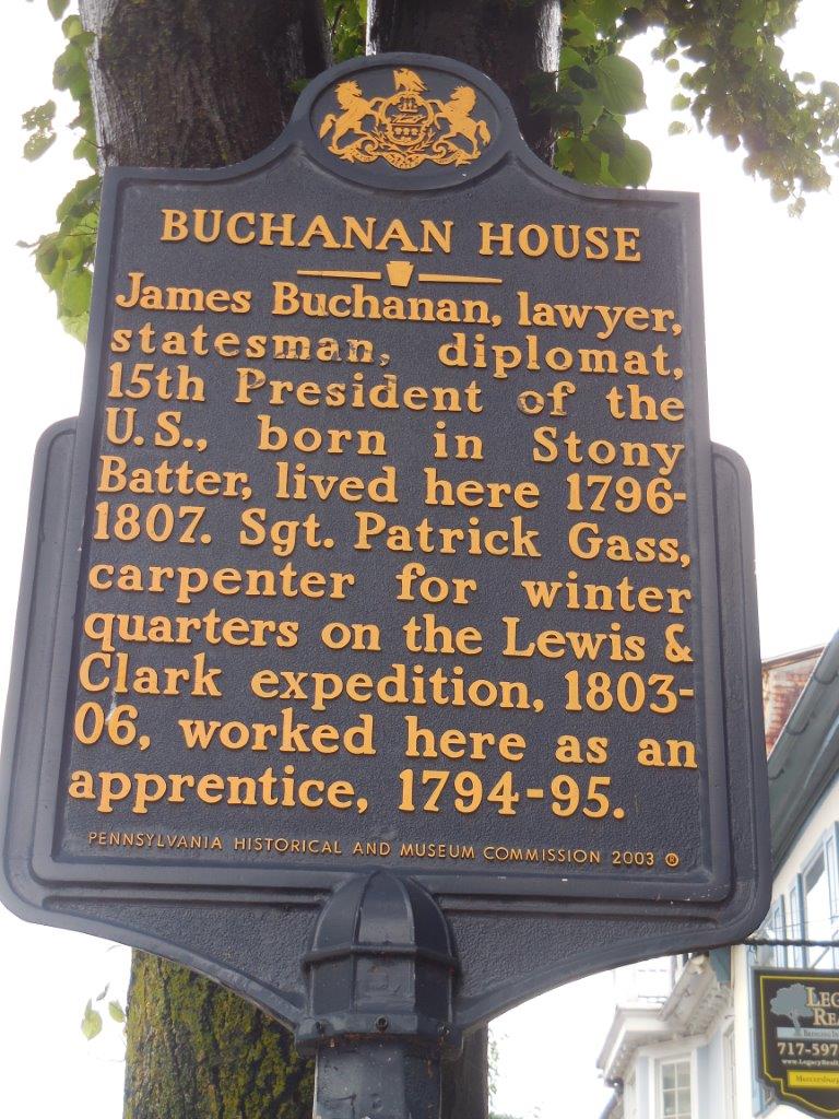 James Buchanan house in Mercersburg, Pennsylvania