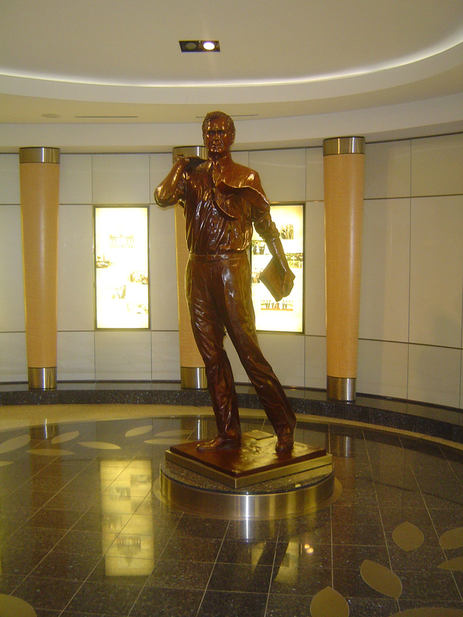 George Bush statue at Houston Intercontinental airport