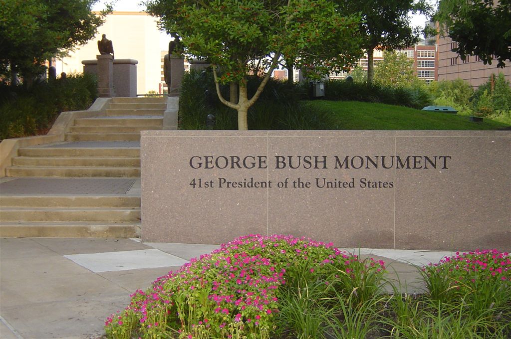 Bush monument in Houston