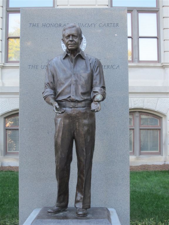 Jimmy Carter statue at the Georgia capitol
