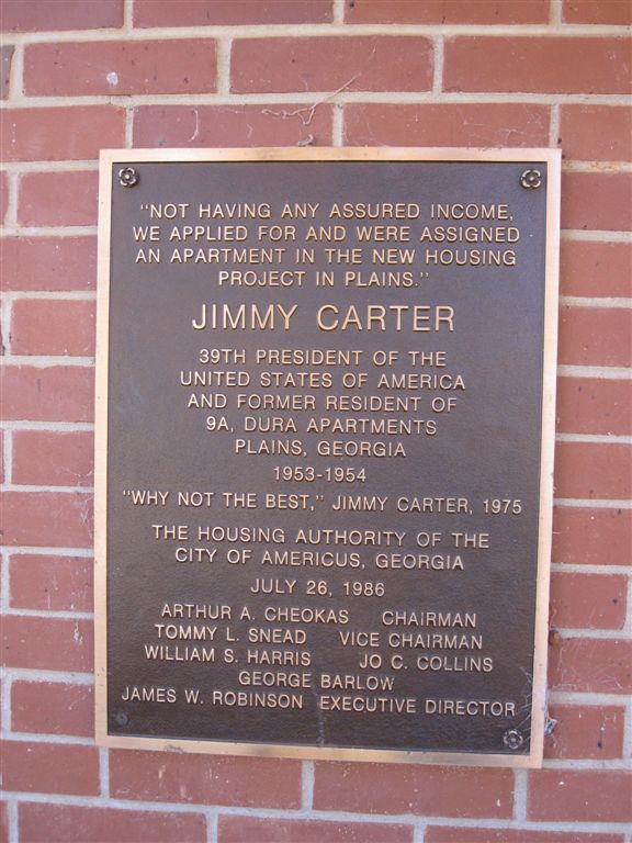 Jimmy Carter public housing in Plains, Georgia