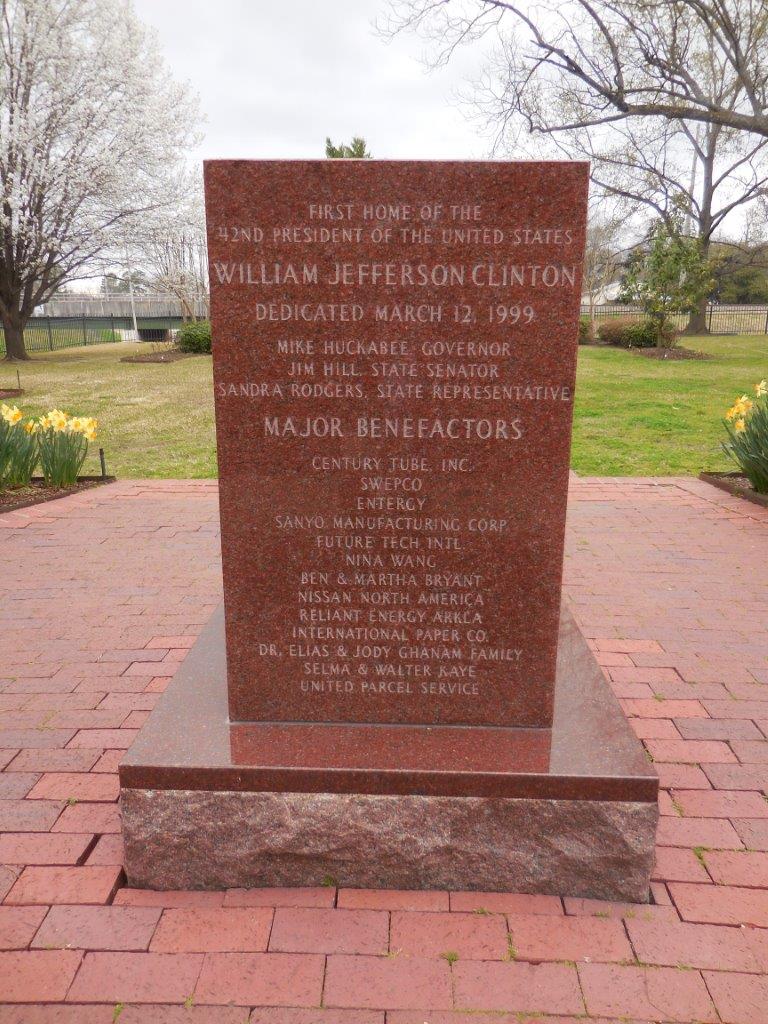 Bill Clinton historical marker