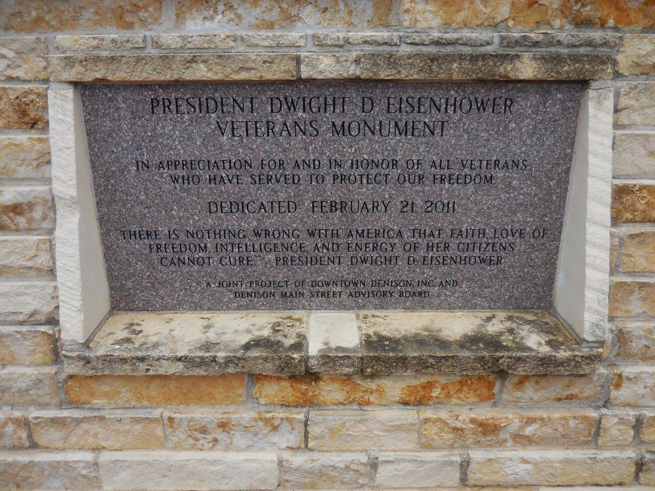 Dwight Eisenhower veterans monument