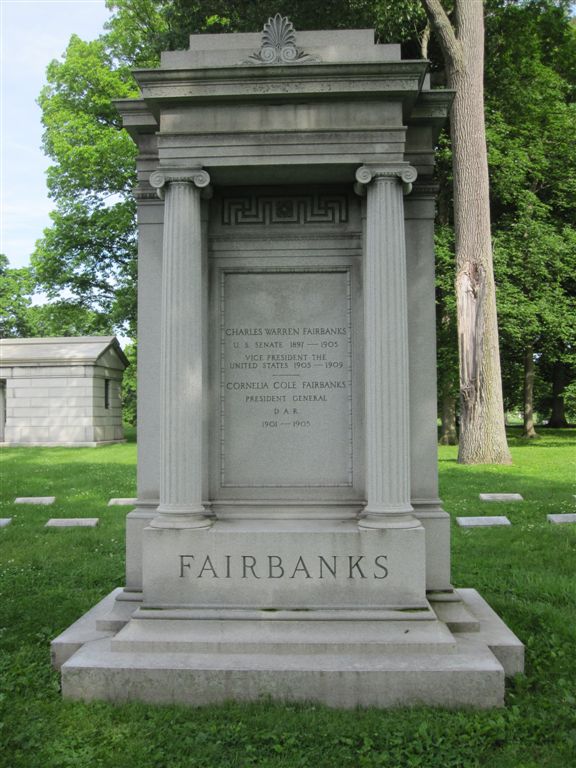 Vice President Fairbanks gravesite 