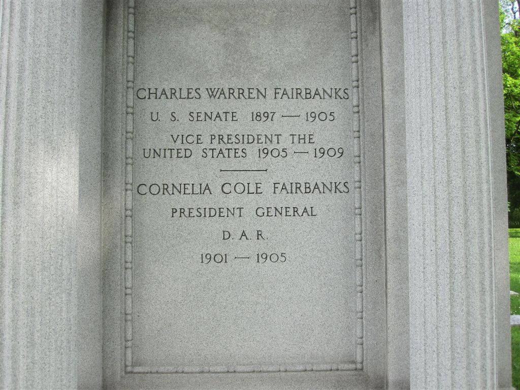 Vice President Fairbanks grave