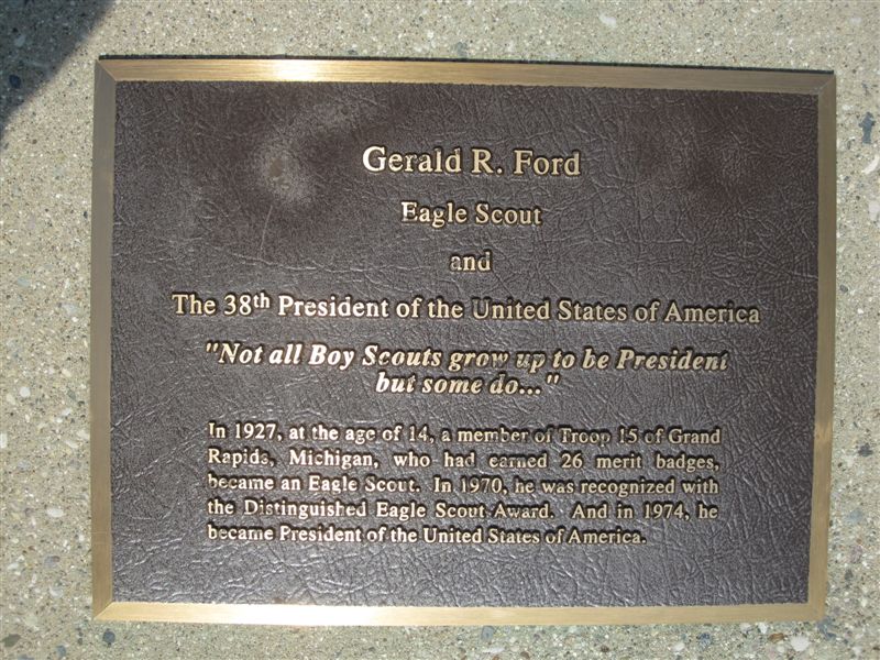 Gerald Ford Boy Scout Statue 