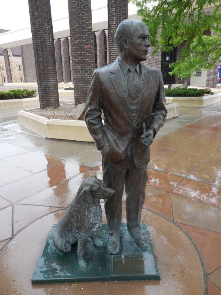 Gerald Ford statue in Rapid City, South Dakota
