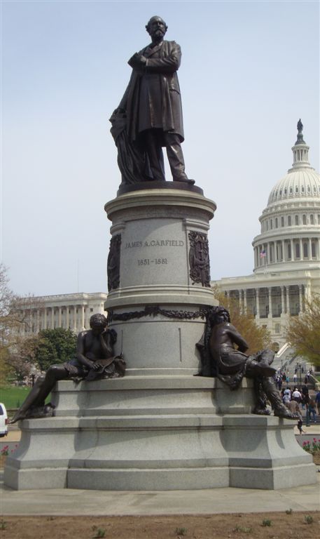 James Garfield statue at the US Capitol