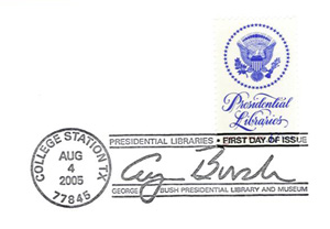George H. W. Bush Library Stamp