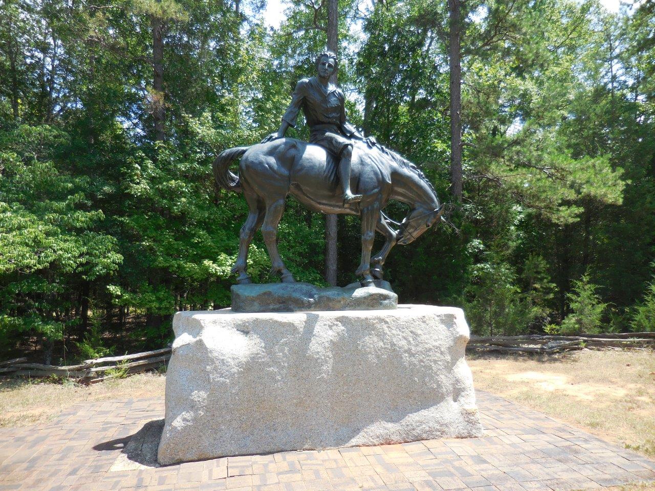 Andrew Jackson equestrian statue at Andrew Jackson State Park in Lancaster County, South Carolina
