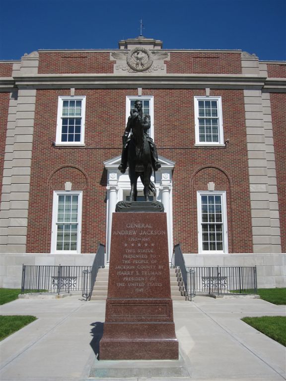Andrew Jackson statue in Independence, Missouri 