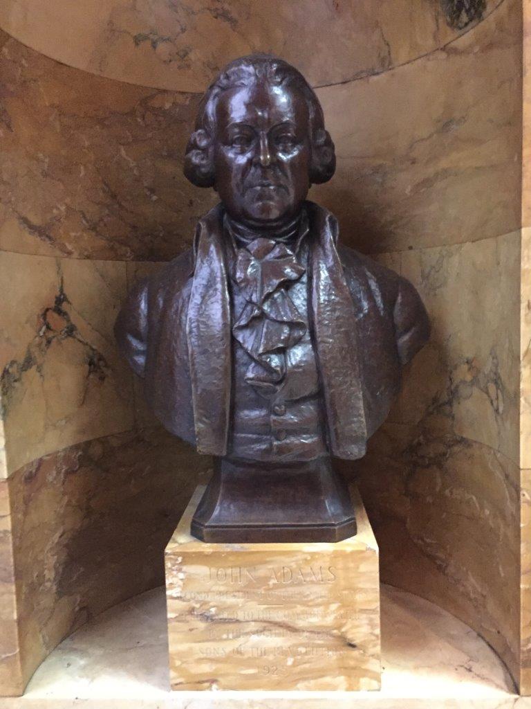 John Adams bust at Massachusetts State Capitol