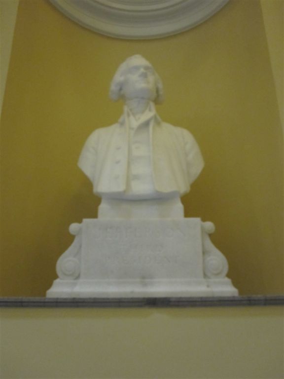 Jefferson Bust at the Virginia State Capitol