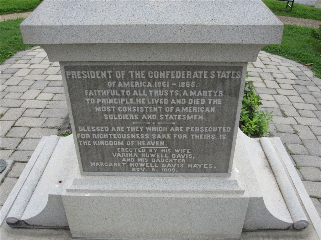 Jefferson Davis grave stone