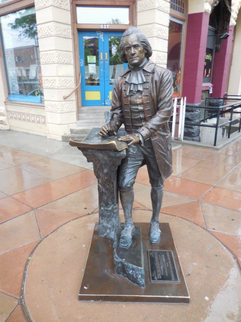 Thomas Jefferson statue in Rapid City, South Dakota