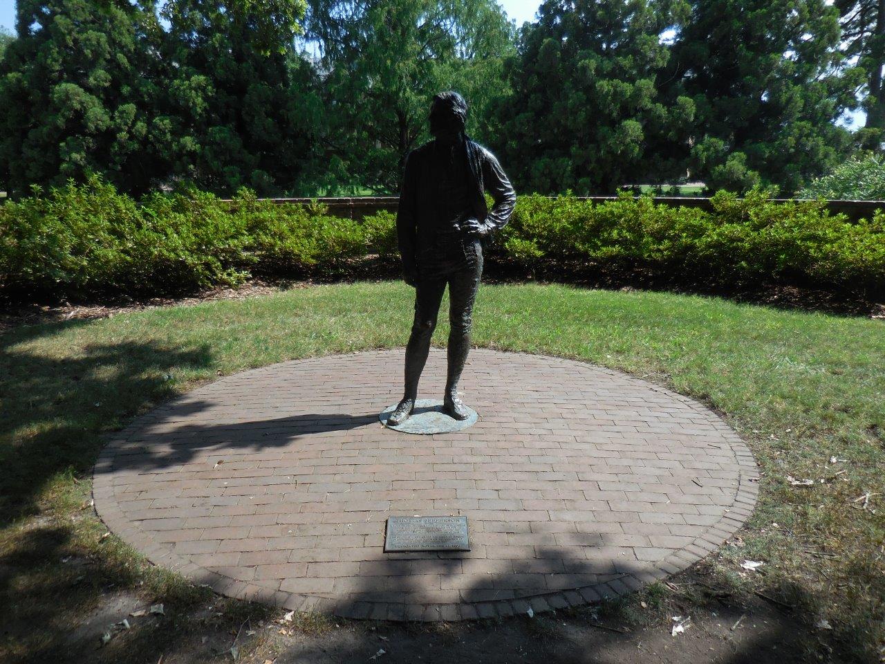 Thomas Jefferson statue at the College of William and Mary