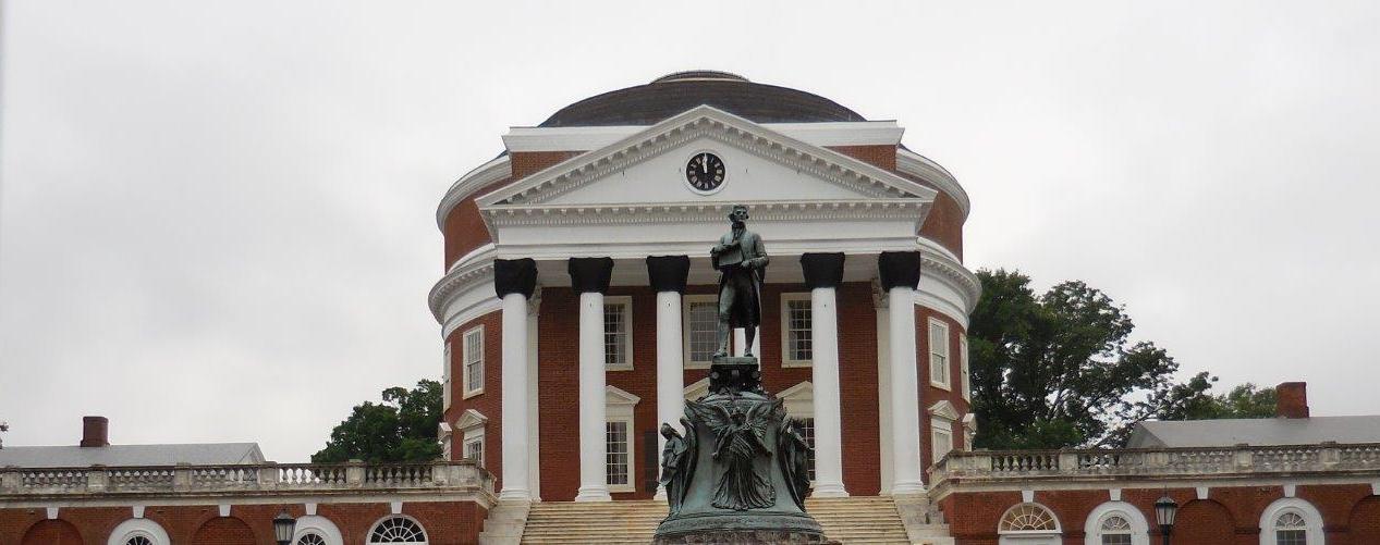 Thomas Jefferson statue at University of Virginia