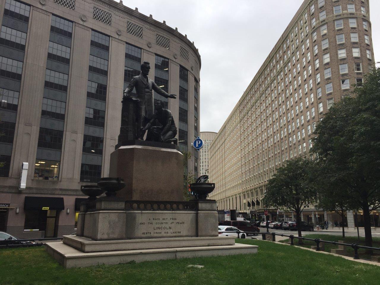 Abraham Lincoln monument in Boston