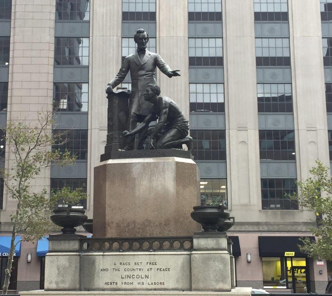 Abraham Lincoln monument in Boston