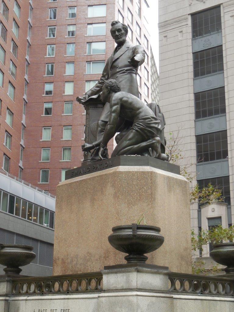 Abraham Lincoln emancipation monument in Boston