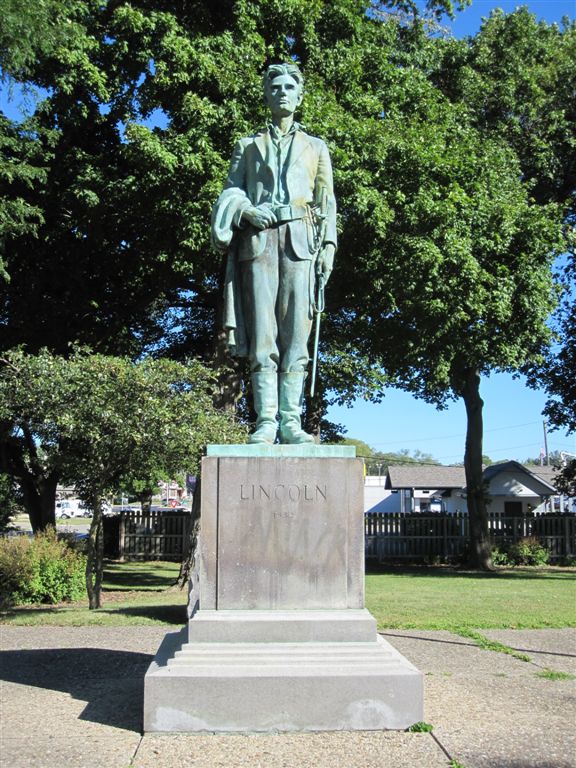 Abraham Lincoln Statue in Dixon, IL