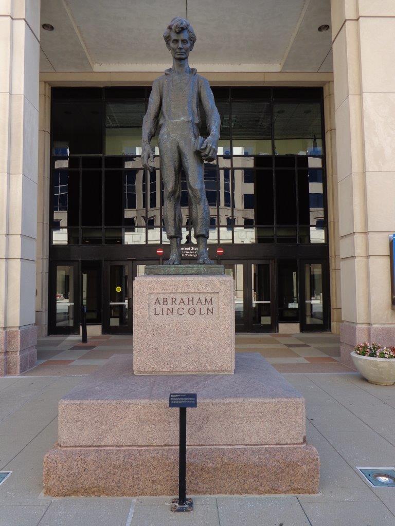 Young Abraham Lincoln statue in Indianapolis