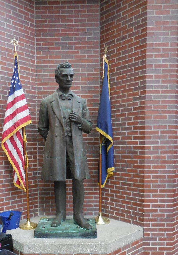 Abraham Lincoln Statue in Omaha, Nebraska