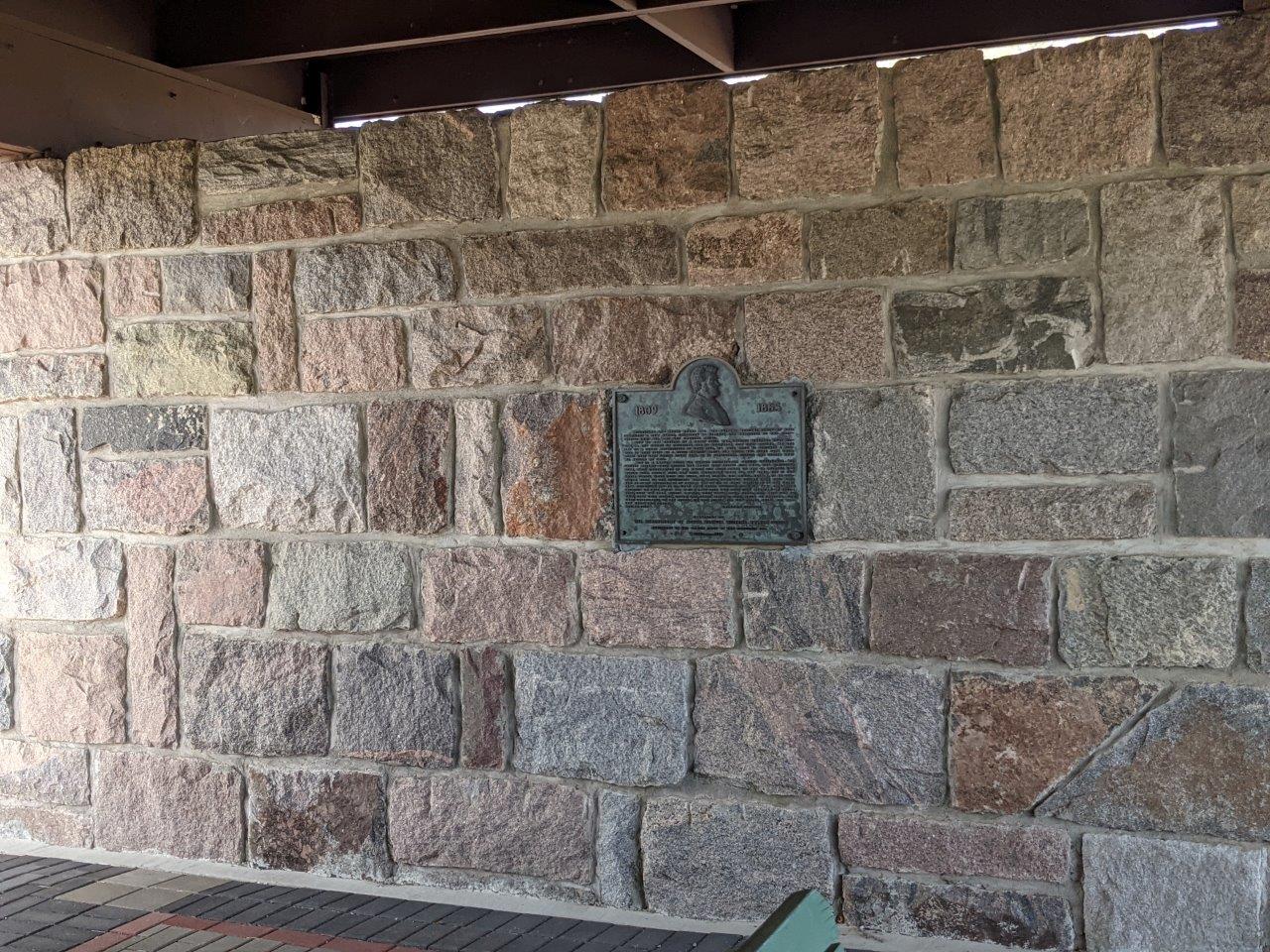 Abraham Lincoln plaque at International Peace Garden