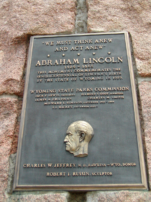 Lincoln monument Laramie, Wyoming