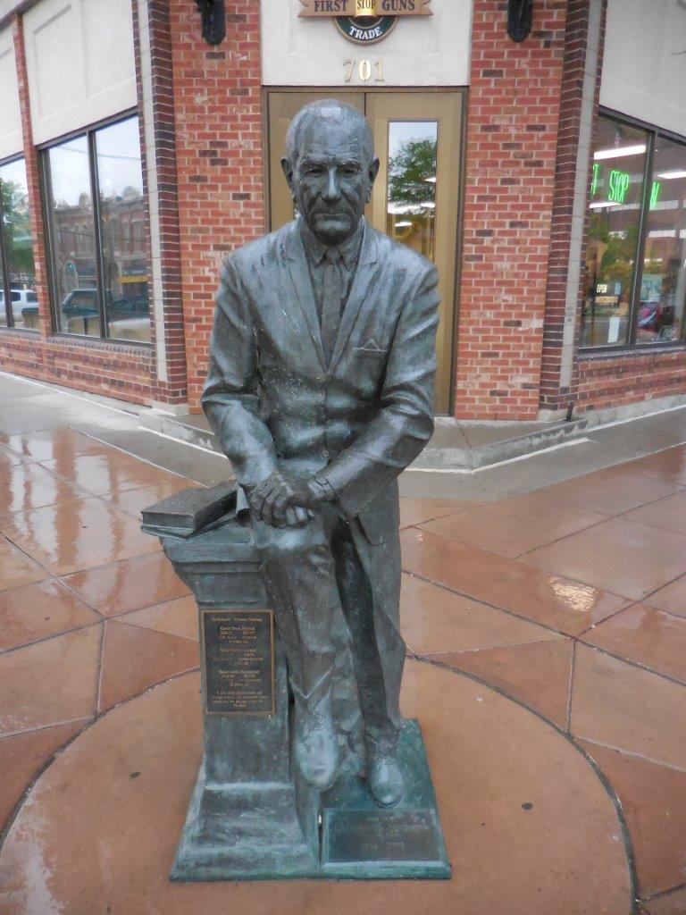 Lyndon Johnson statue in Rapid City, South Dakota