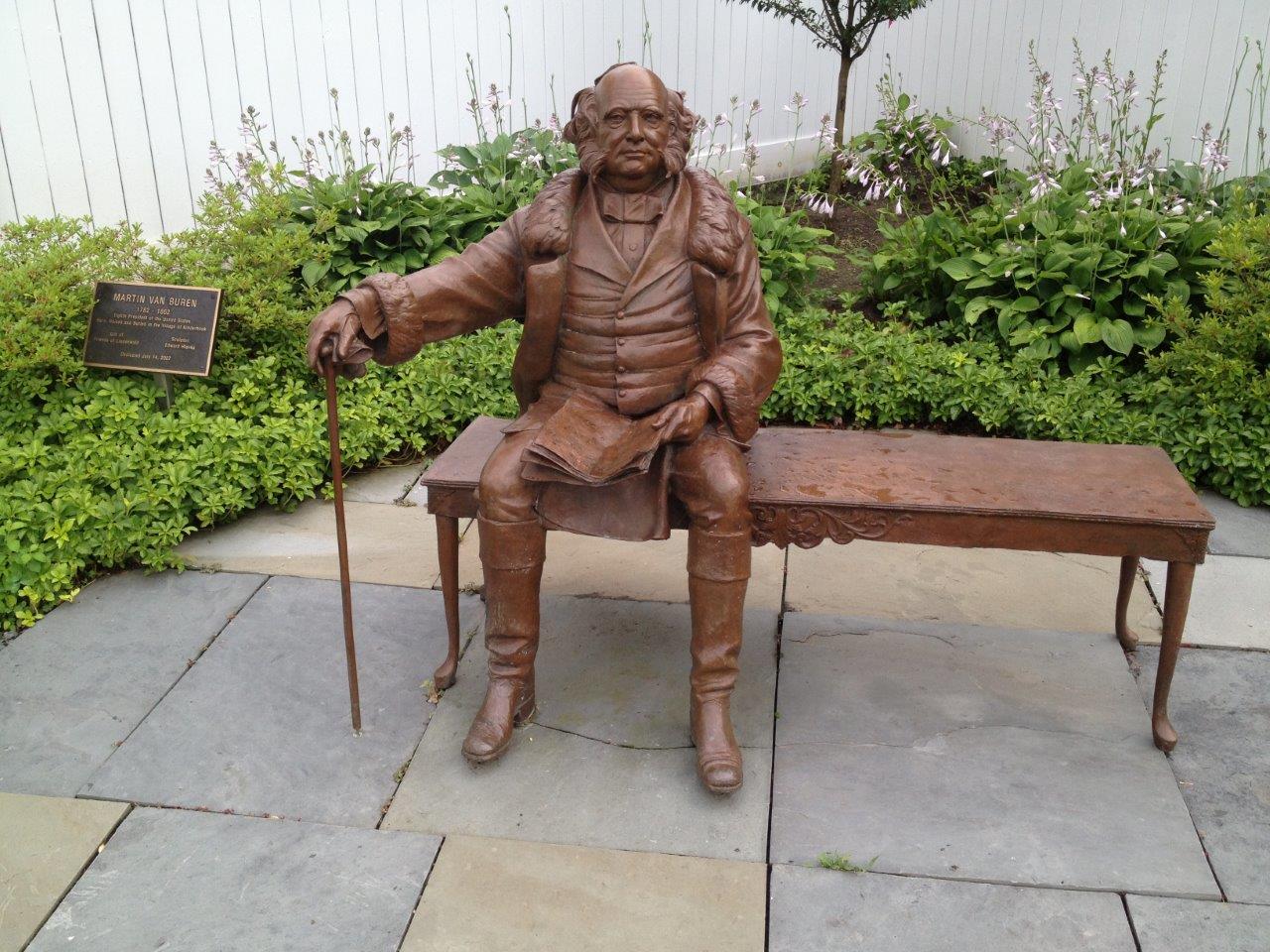 Martin Van Buren statue in Kinderhook, NY