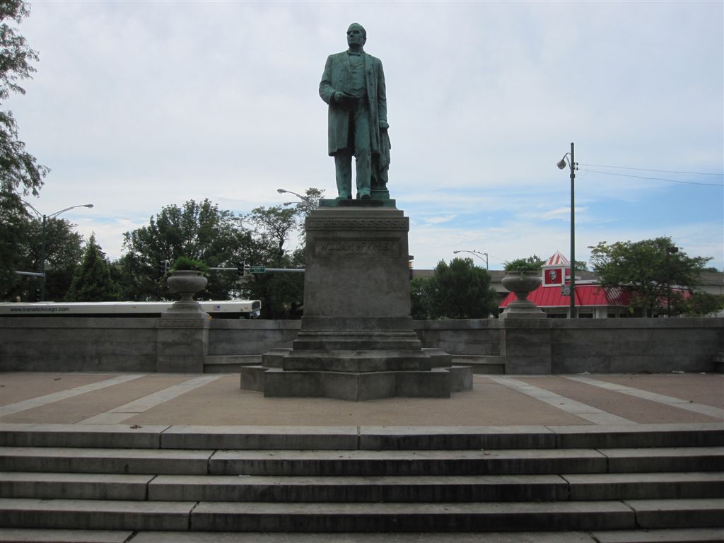 William McKinely Statue in Chicago