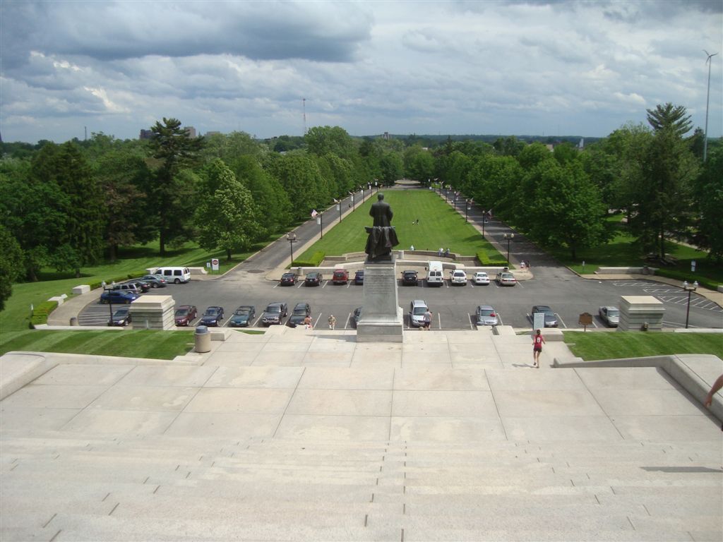 view from William McKinley gravesite