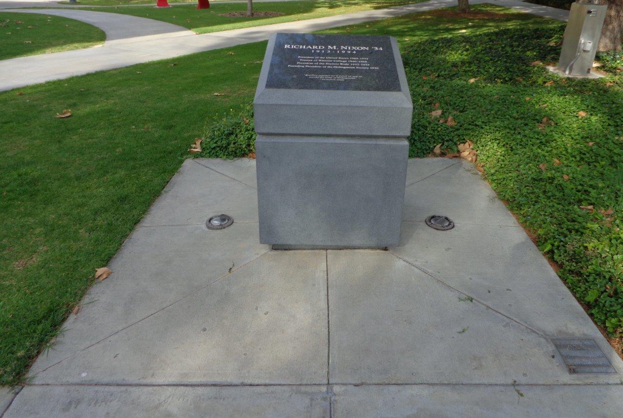 Nixon memorial at Whittier College