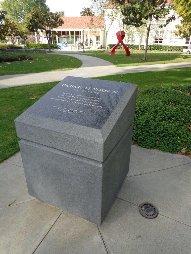 Nixon memorial at Whittier College