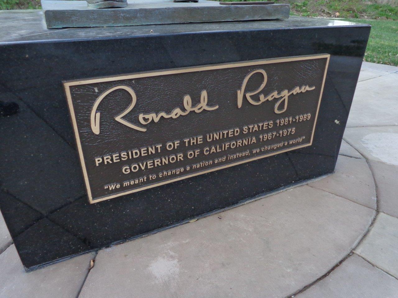 Reagan Statue in Newport Beach, California