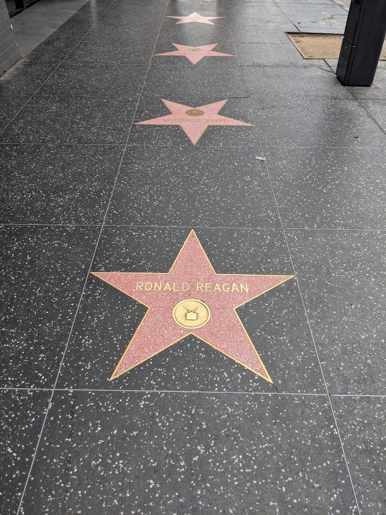 Ronald Reagan Star on Hollywood Walk of Fame