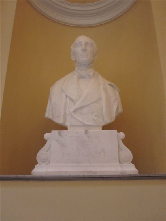 Tyler Bust at the Virginia State Capitol