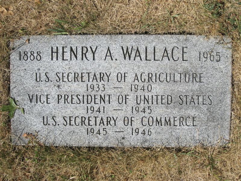 Vice President Henry Wallace grave