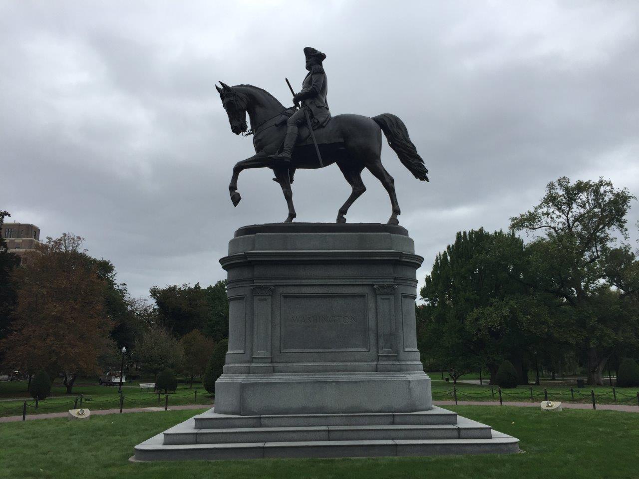 George Washington statue at Boston Public Garden