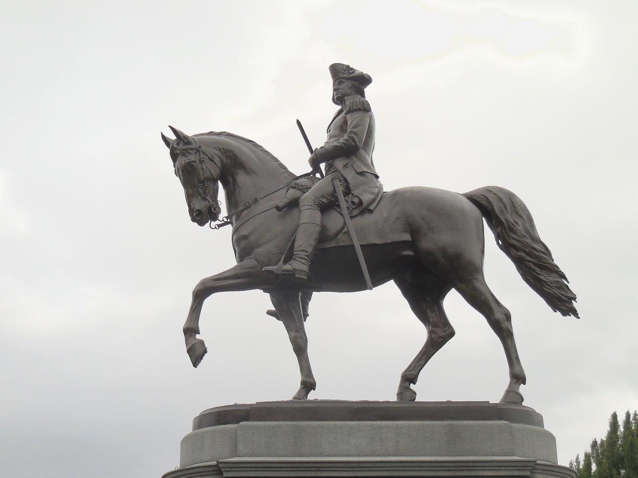 George Washington monument at Boston Public Garden