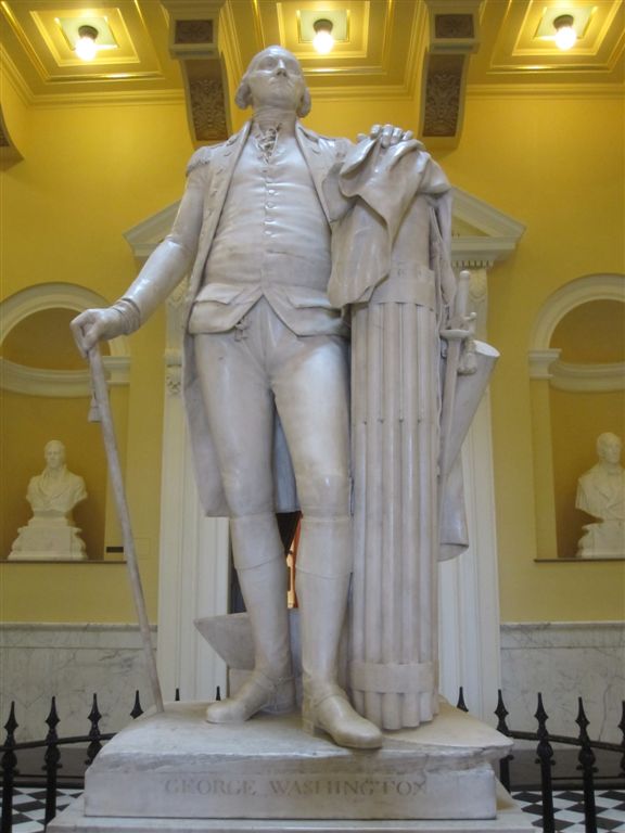George Washington statue by Houdon in Virginia Capitol