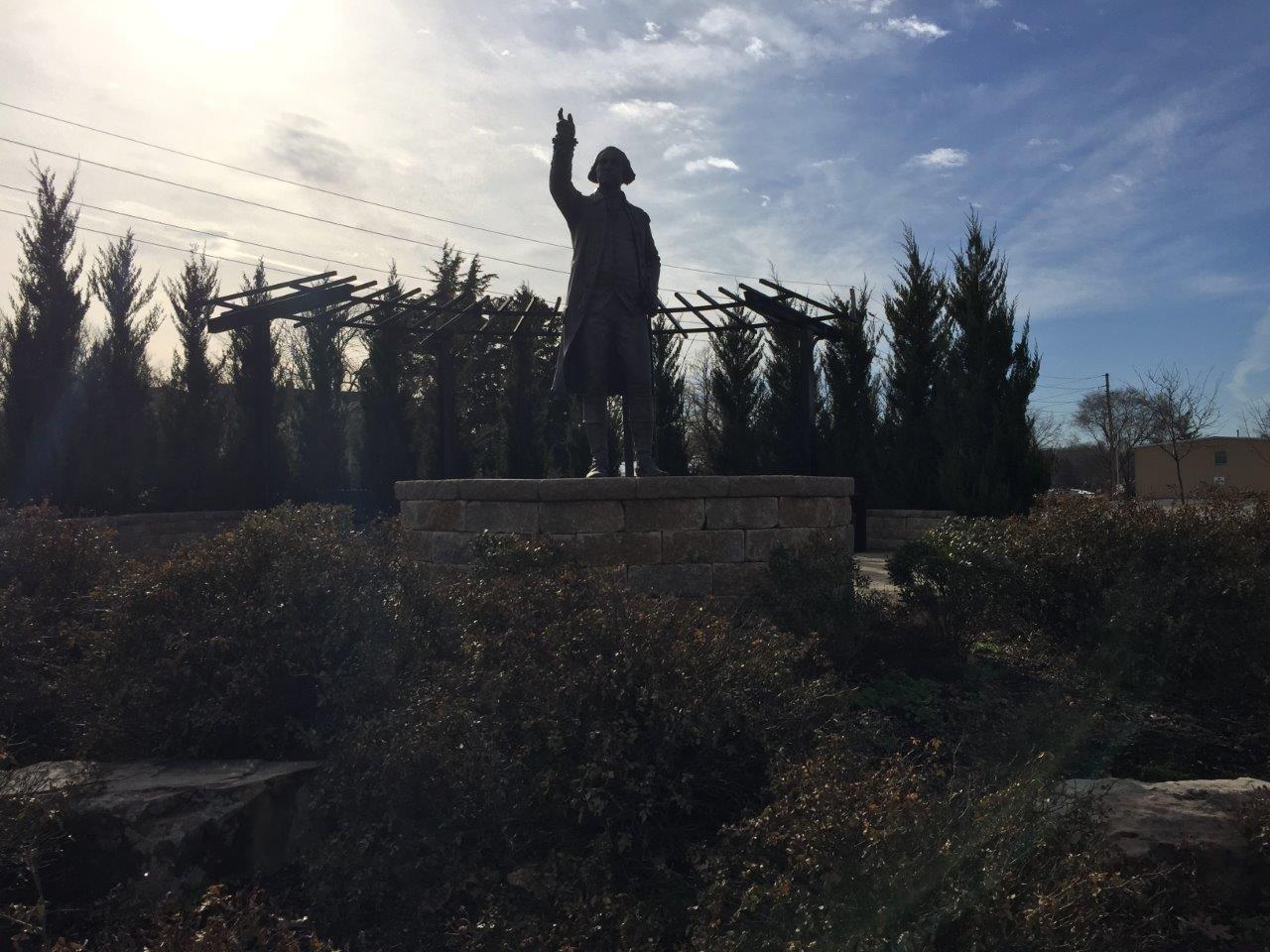 George Washington monument in Liberty, Missouri