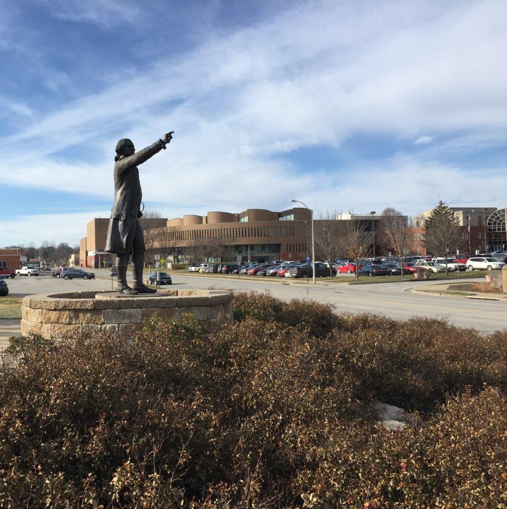 George Washington monument in Liberty, Missouri