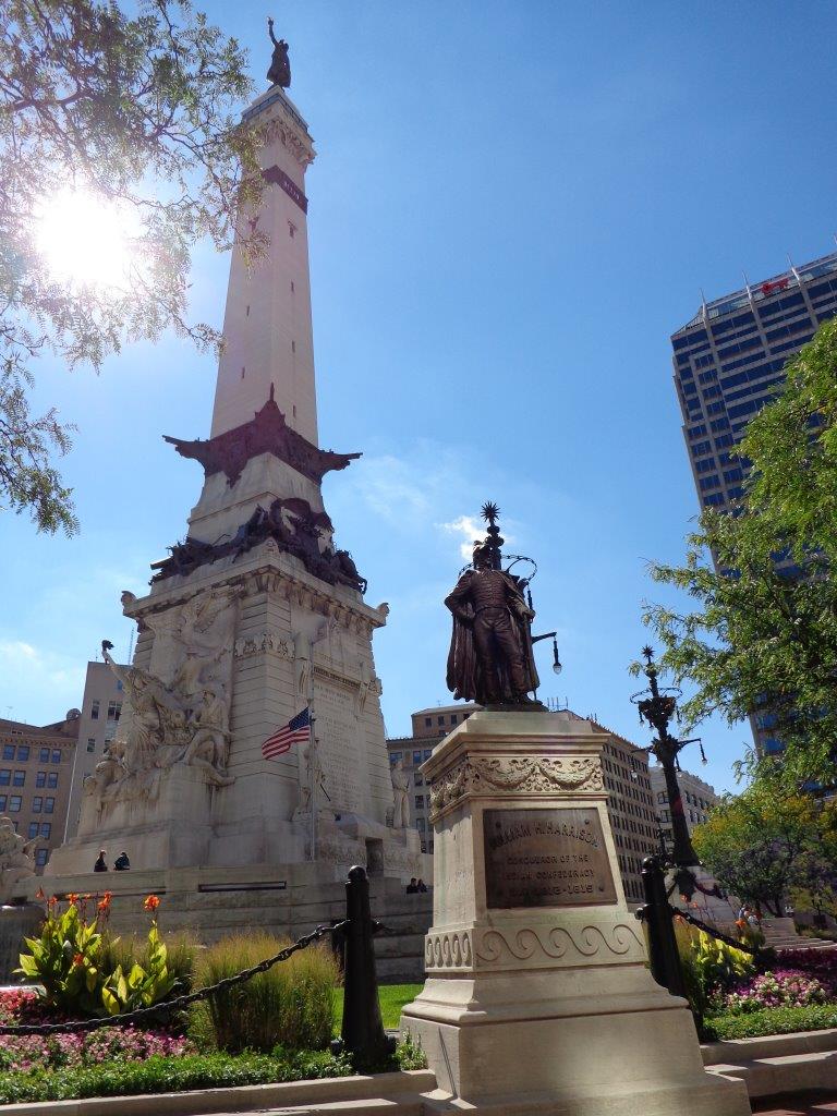 William Henry Harrison statue in Indianapolis